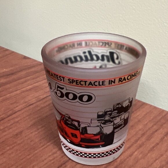 Indianapolis Motor Speedway Beveled Shot Glass IMS Indy 500 Brickyear 400 Racing - Picture 4 of 8